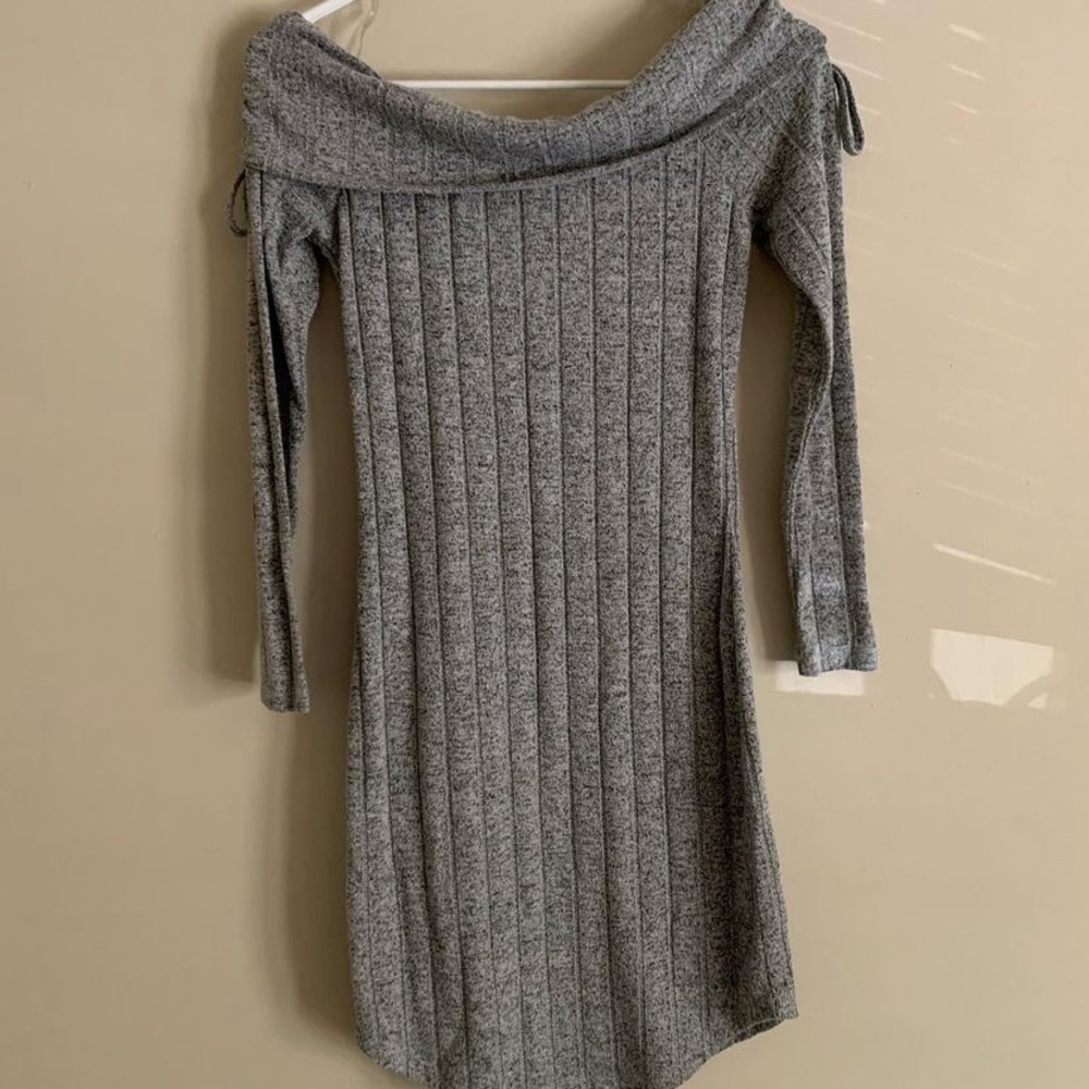 Off The Shoulder Sweater Dress
